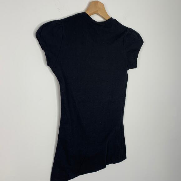 Black T-Shirt Green Lime Dorothy Perkins London Size Small - Picture 4 of 6